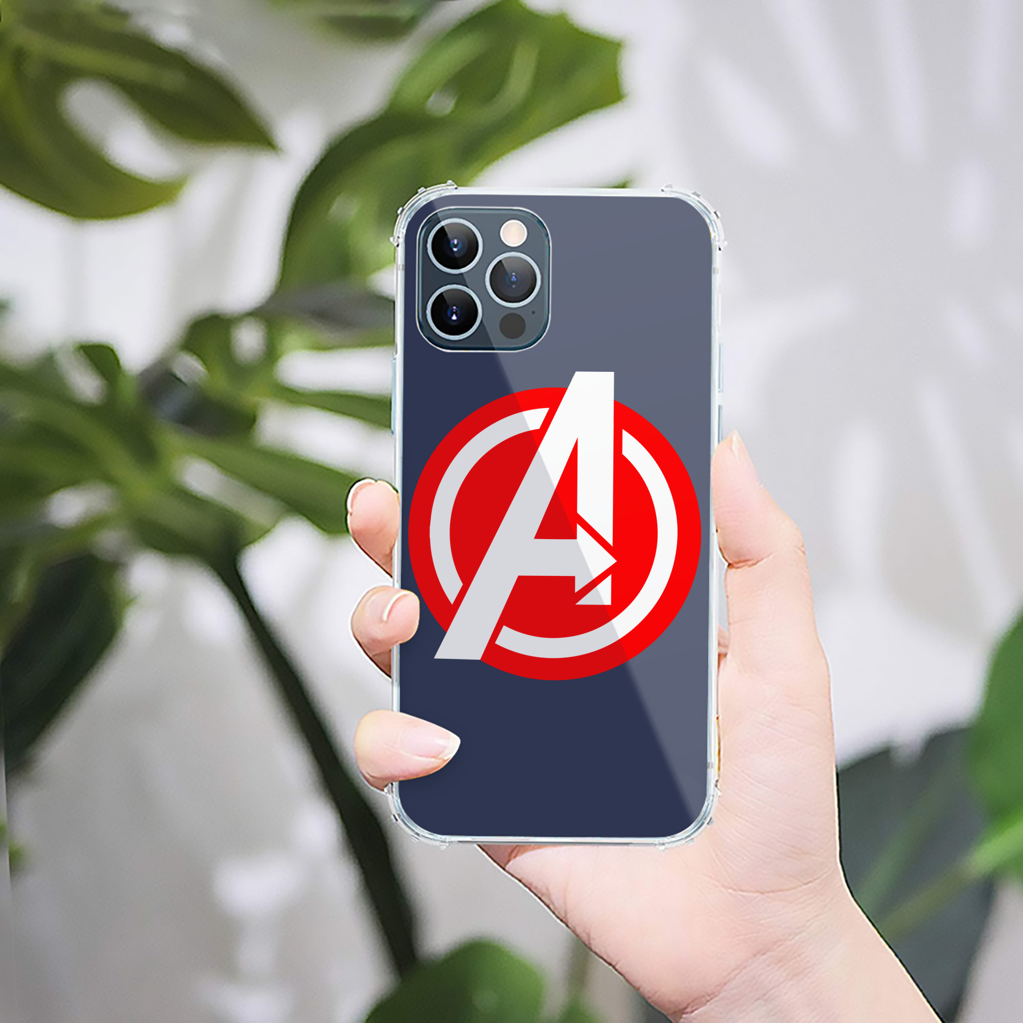 （画像用） アベンジャーズ The Avengers 【iPhone 12シリーズ対応】透明スマホケース（クリアソフトケース）